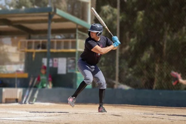 baseball batter swinging